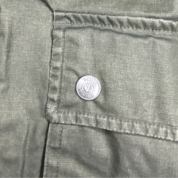 Tailor Vintage Heritage Men’s Forest Green Waxed Jacket Zip Up Jacket Medium - Picture 6 of 15